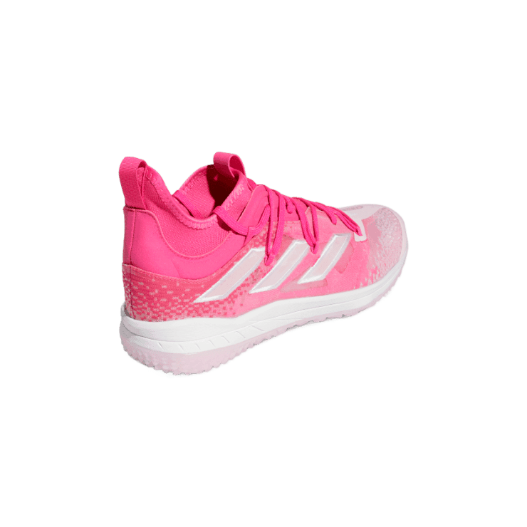 adidas Adizero Afterburner NWV Turf Shoes Team Shock Pink Angle 3