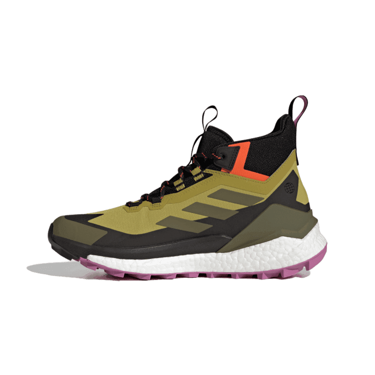 adidas TERREX Free Hiker 2 GORE-TEX Hiking Shoe Pulse Olive Angle 4
