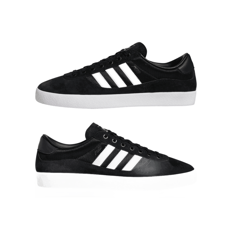 adidas Puig Indoor Skate Shoes Core Black Angle 5