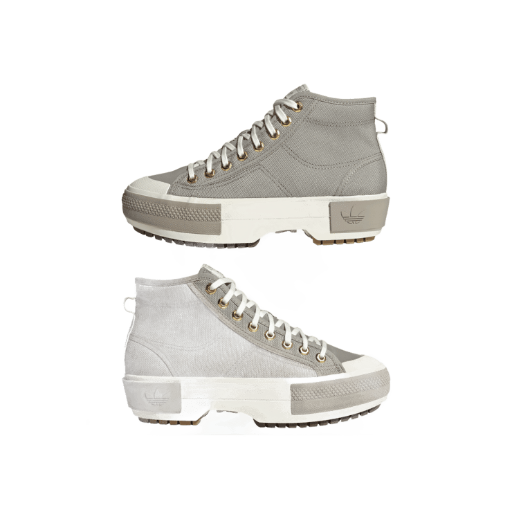 adidas Nizza Trek Shoes Feather Grey Angle 5