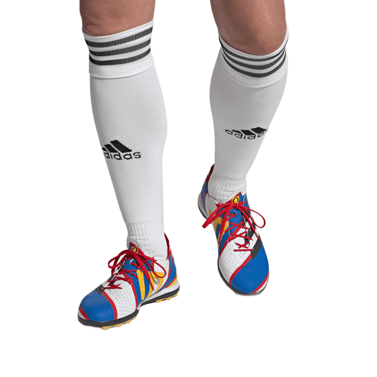 adidas Gamemode Turf Soccer Shoes Cloud White Angle 1