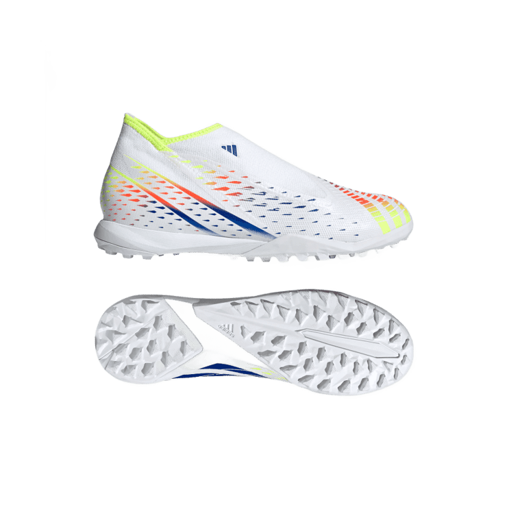 adidas Predator Edge.3 Laceless Turf Soccer Shoes Cloud White Angle 0