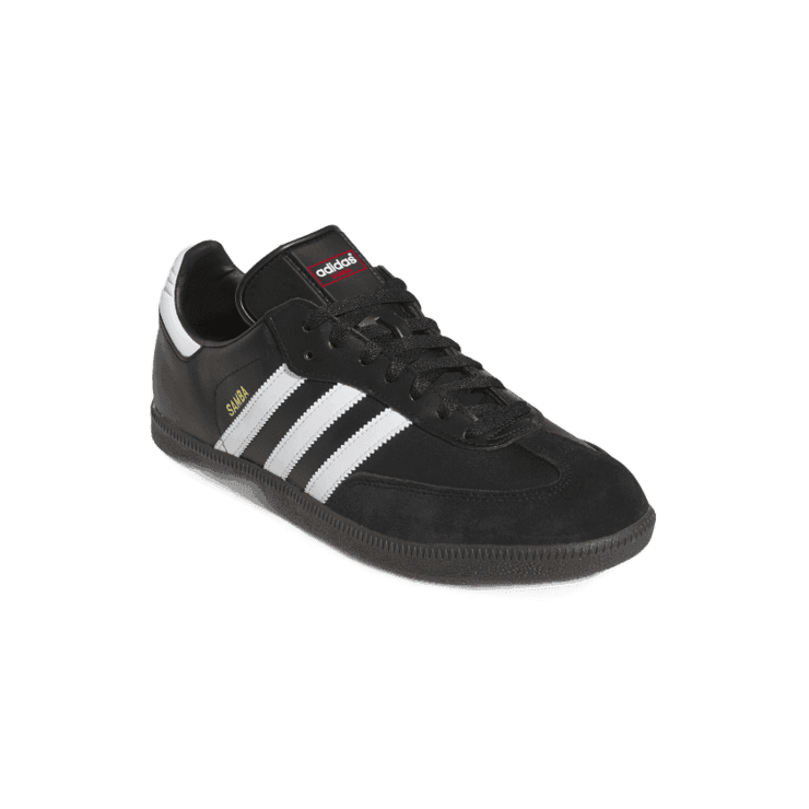 adidas Samba Leather Shoes Core Black Angle 3