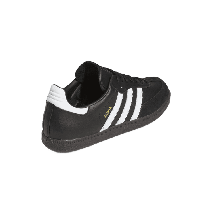 adidas Samba Leather Shoes Core Black Angle 4