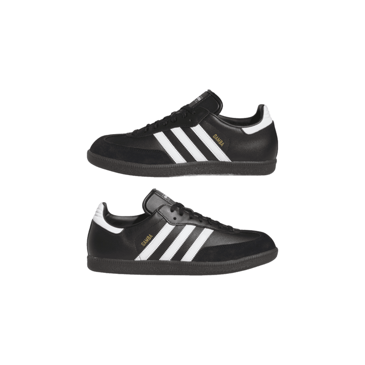 adidas Samba Leather Shoes Core Black Angle 6