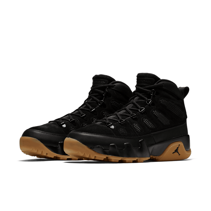 Jordan 9 Retro Boot Black Gum Angle 2