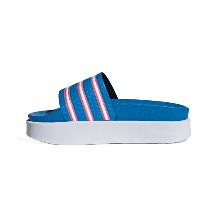 adidas Adilette Bonega Slides Blue Rush Angle 4