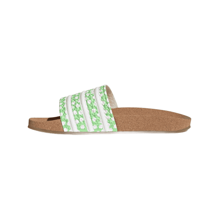 adidas Adilette Slides Glory Mint Angle 4