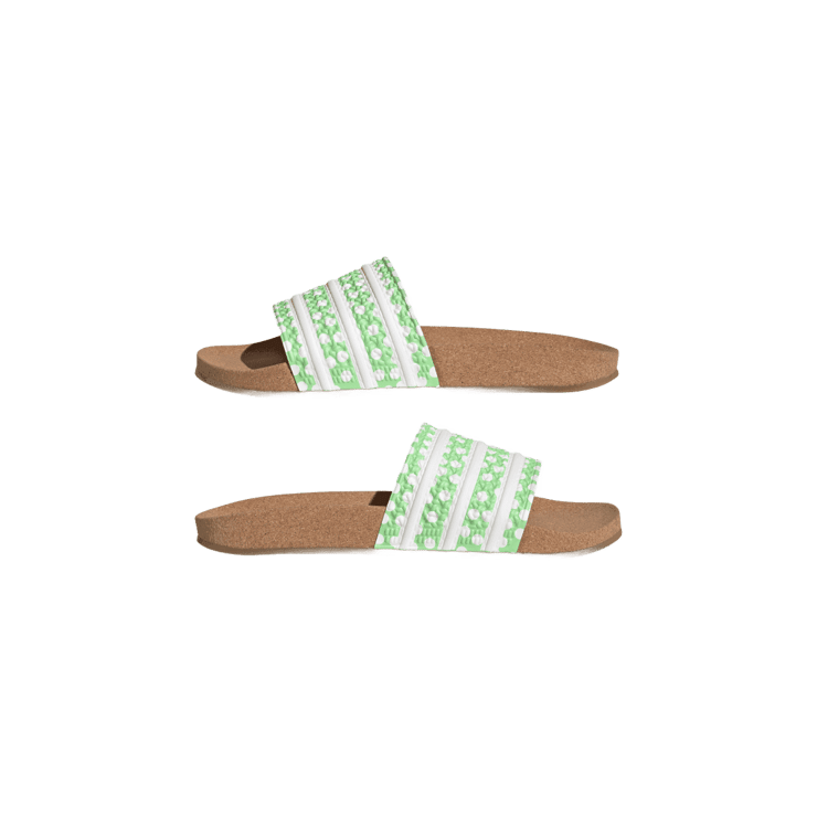 adidas Adilette Slides Glory Mint Angle 5
