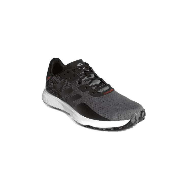 adidas S2G Spikeless Golf Shoes Grey Four Angle 2