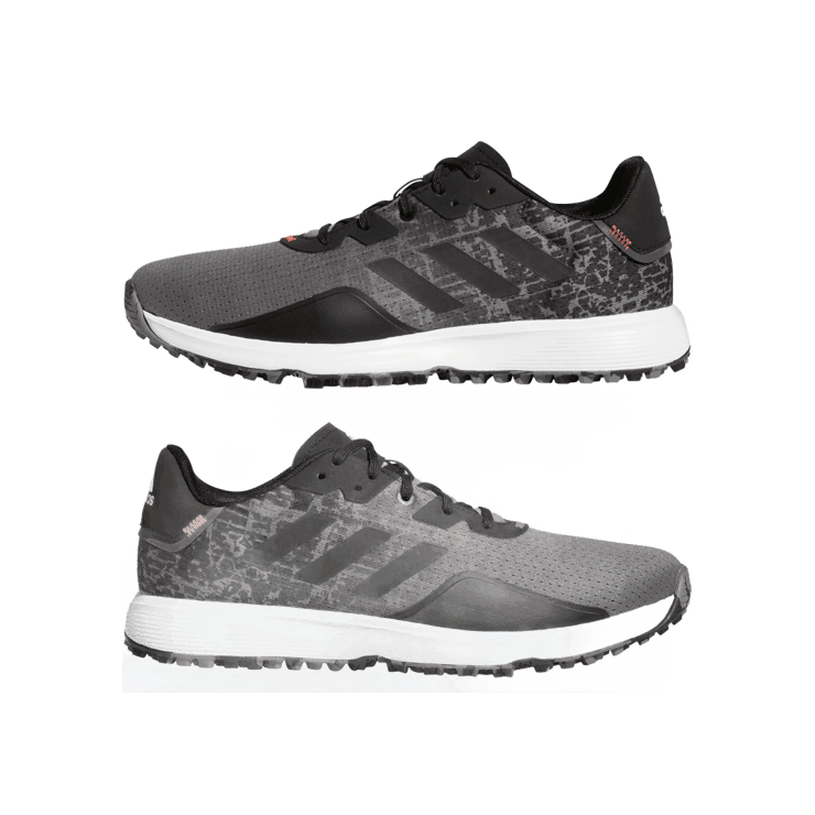 adidas S2G Spikeless Golf Shoes Grey Four Angle 5