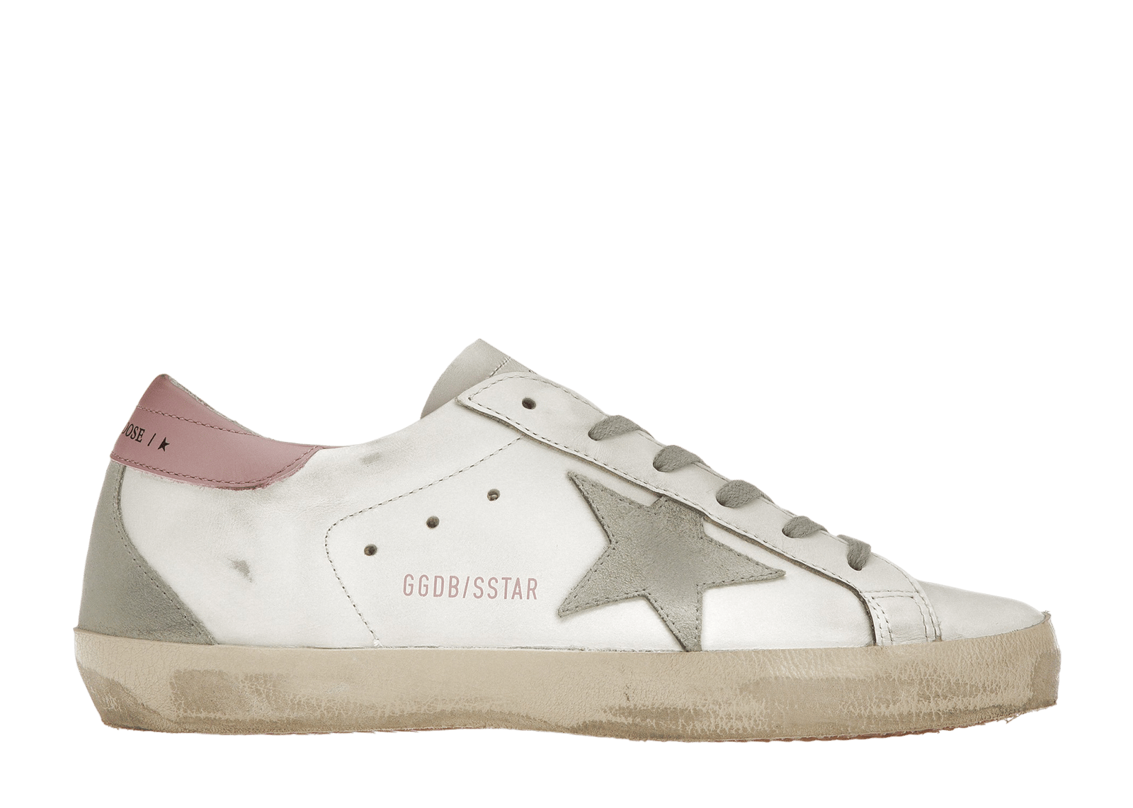 スニーカー GOLDEN  Women Sneakers GWF00804 F00696510310 White Golden Goose Superstar Pink Star and Metallic Heel Tab