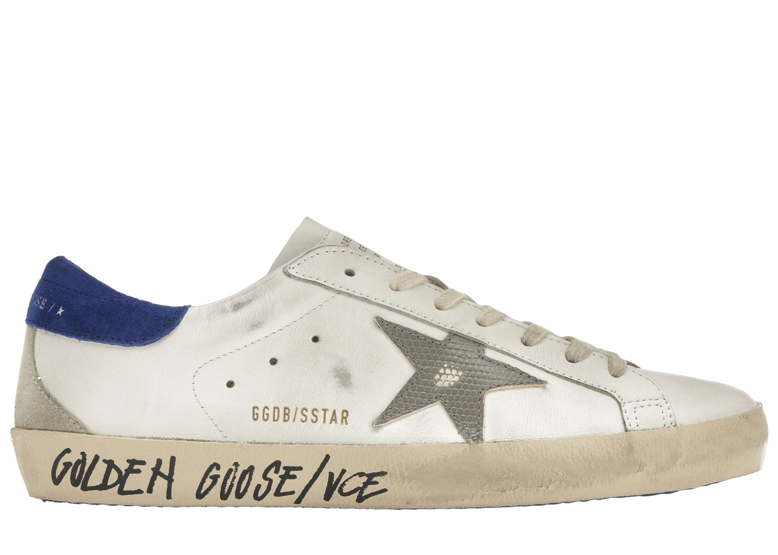 Golden Goose Super-Star White Snake Blue