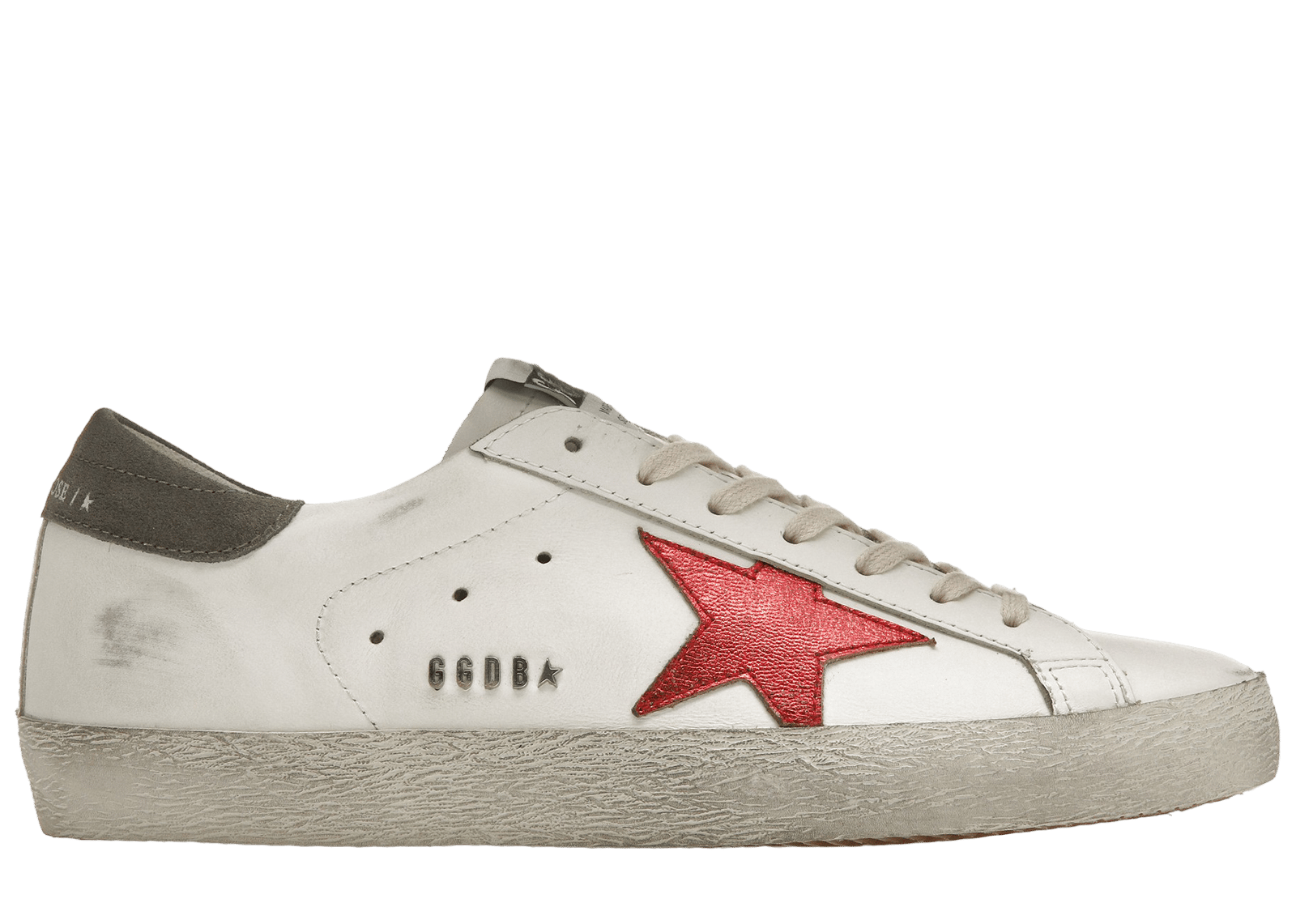 Golden Goose Super-Star White Red Grey