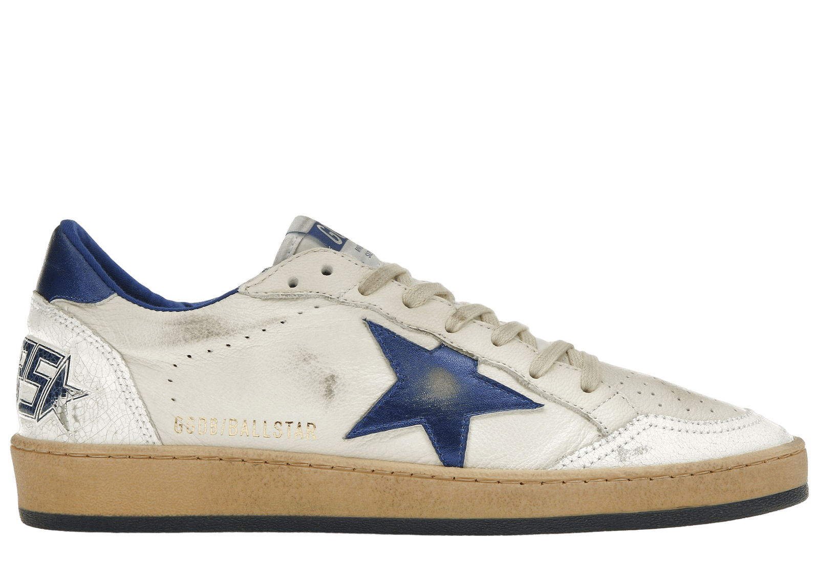 Golden Goose Ball-Star Low White Bluette