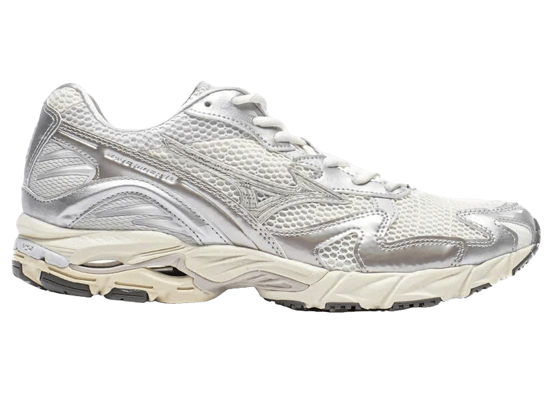 Mizuno Wave Rider 10 Metallic Snow White