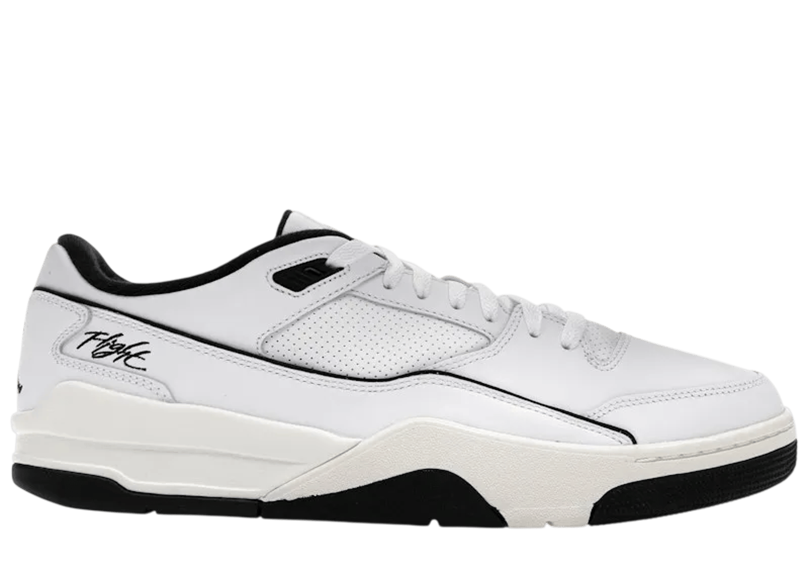 Jordan Flight Court White Sail Black