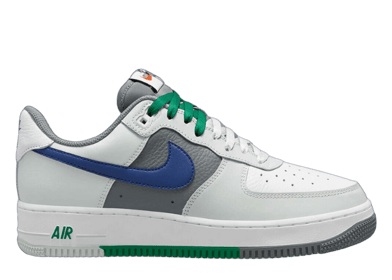 Nike Air Force 1 Low Split Light Silver Deep Royal Blue