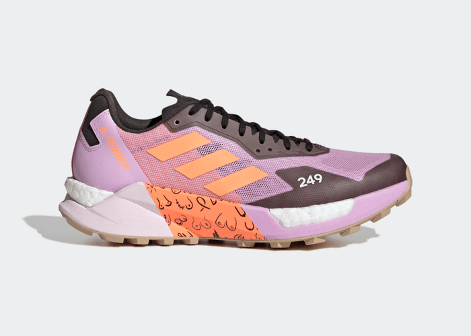 adidas TERREX AGRAVIC ULTRA BCA TRAIL RUNNING SHOES Bliss Lilac