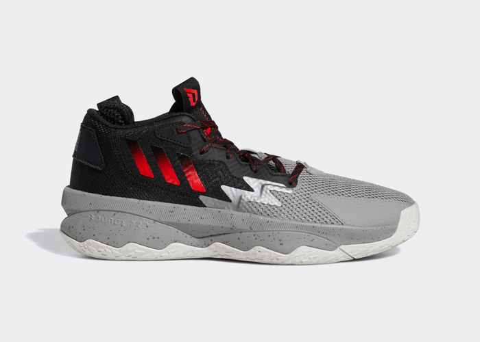 adidas Dame 8 Basketball Shoes Grey Three