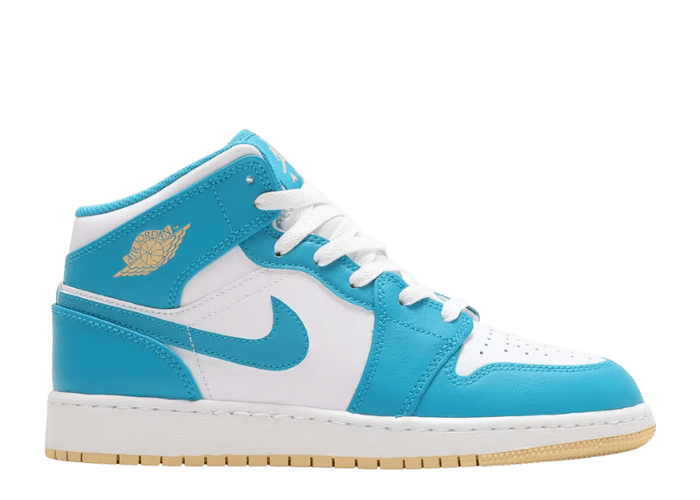 Air Jordan 1 Mid Aquatone Celestial Gold (GS)