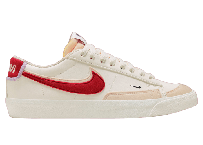 Nike Blazer Low 77 Retro Logo Sail Gym Red - DX6064-161