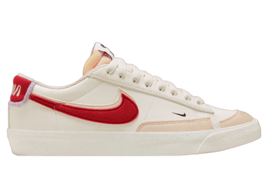 Nike Blazer Low 77 Retro Logo Sail Gym Red