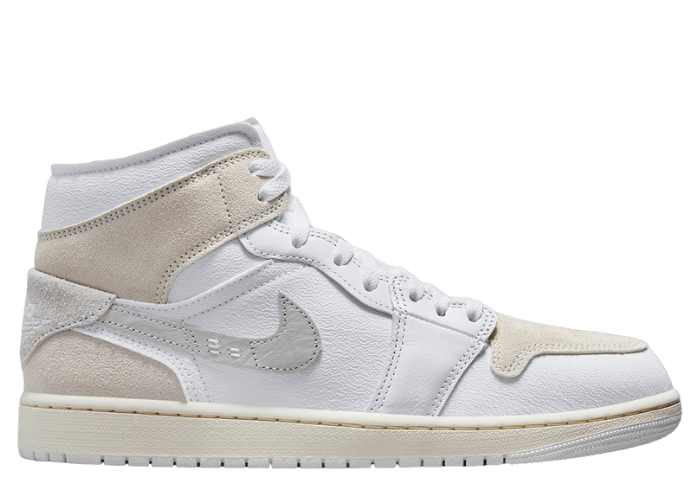 Air Jordan 1 Mid SE Craft White Light Orewood Brown