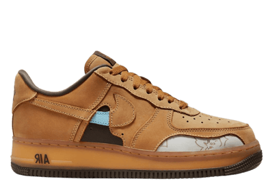 Nike Air Force 1 Low Cut Out Wheat (W)