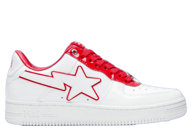 A Bathing Ape BAPE STA Patent Red