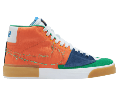 Nike SB Zoom Blazer Mid Edge Safety Orange University Gold