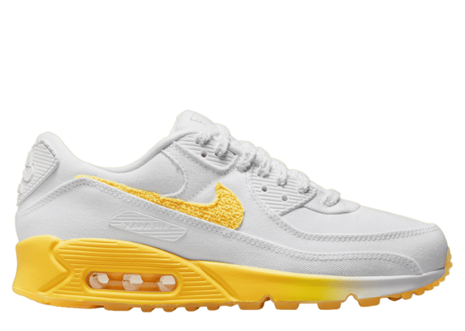 日本未入荷!★NIKE AIR MAX 90 ESSENTIAL WHITE/CHROME YELLOW Nike Air Max 90 White Citron Pulse (W) - FJ4548-100