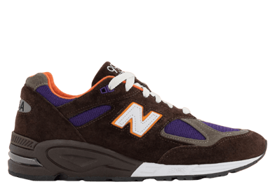 New Balance 990v2 Made In USA By Teddy Santis Brown Purple