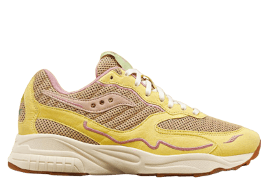 Saucony 3D Grid Hurricane Mushroom Tan Light Yellow