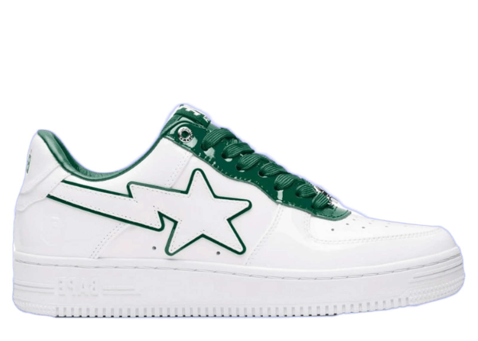 A Bathing Ape BAPE STA Patent Green