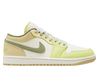 Air Jordan 1 Low Pale Citron Light Olive (W)