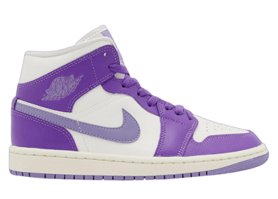 Air Jordan 1 Mid Purple Lilac Sail