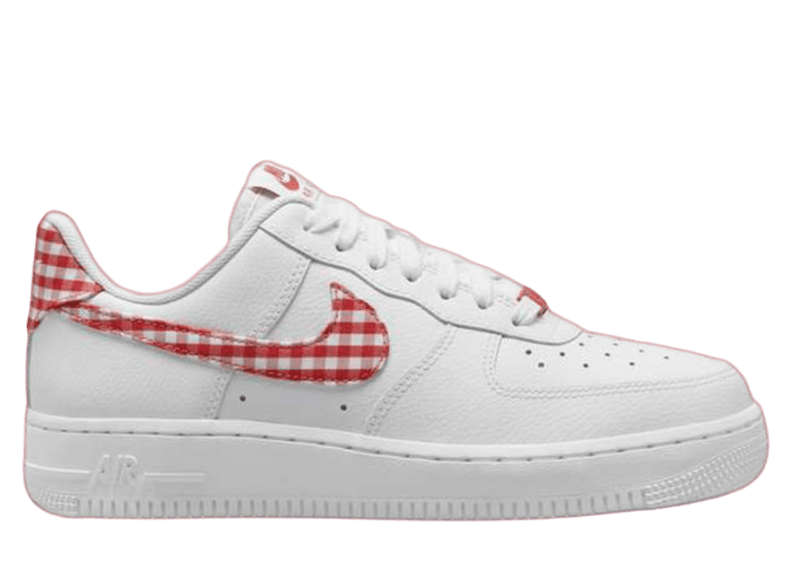 Nike Air Force 1 Low Gingham White Mystic Red (W)