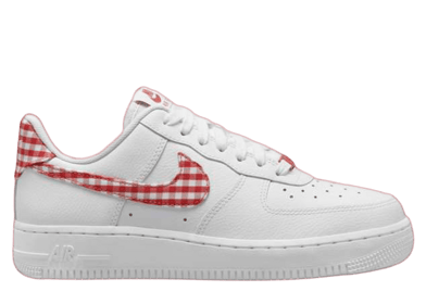 Nike Air Force 1 Low Gingham White Mystic Red (W)