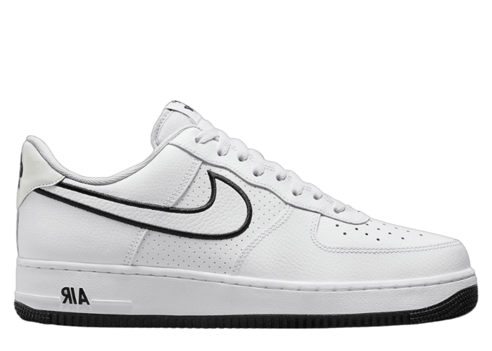 Air force 1 black and white swoosh clearance