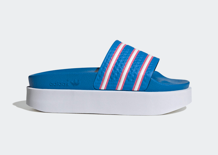 adidas Adilette Bonega Slides Blue Rush