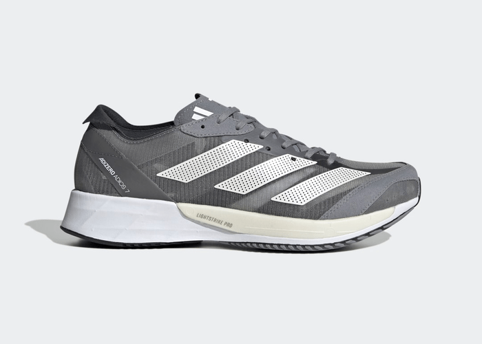 adidas Adizero Adios 7 Shoes Grey Three