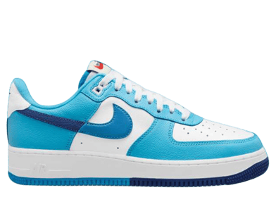 Nike Air Force 1 Low Split Light Photo Blue Deep Royal Blue