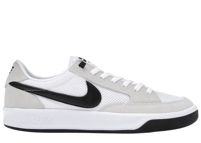 nike sb adversary white black