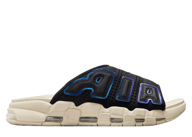 Nike Air More Uptempo Slide Black Multi-Color Sanddrift