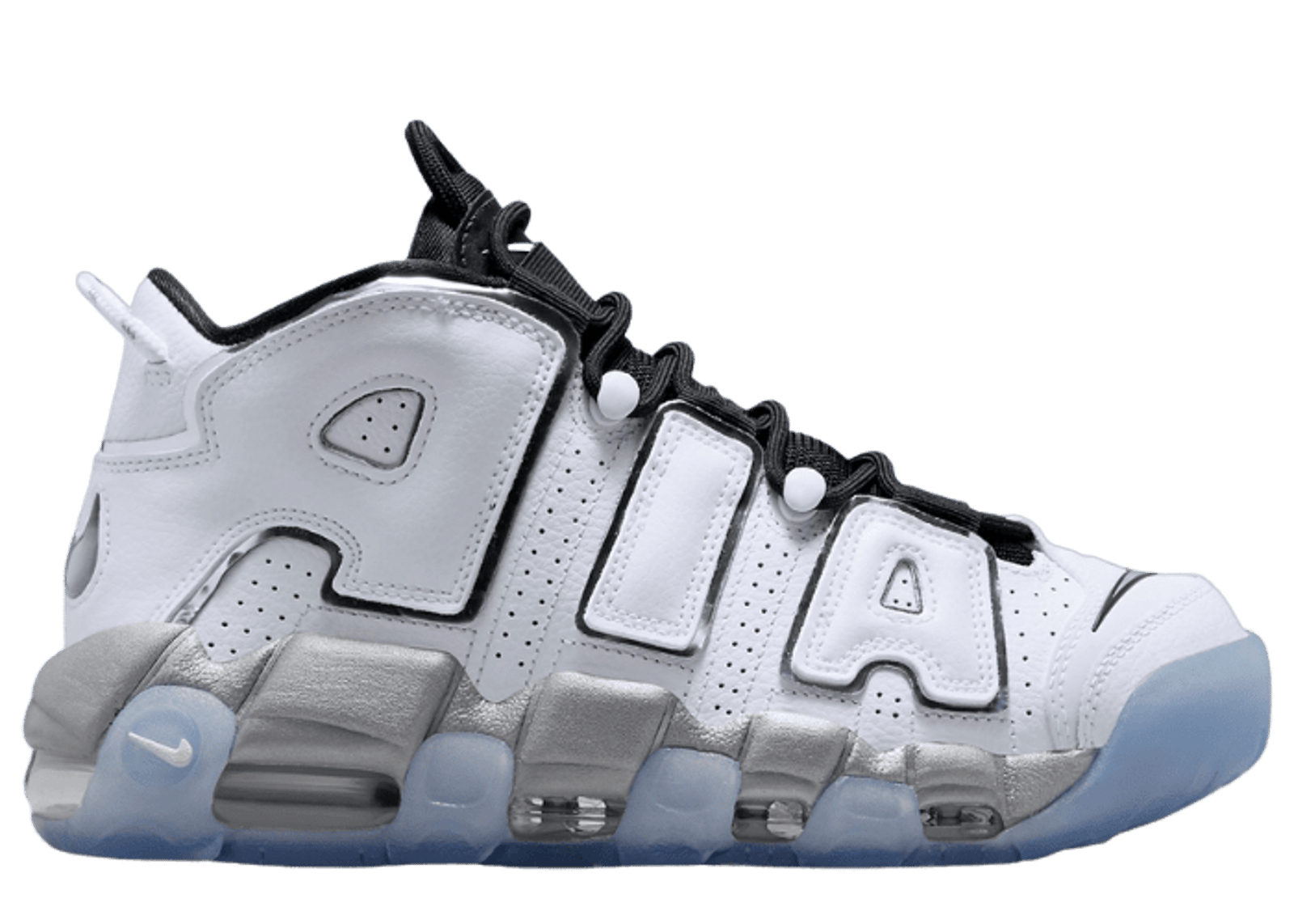 Uptempo white and silver discount