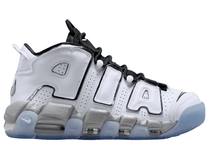 Nike Air More Uptempo White Metallic Silver Clear (W)