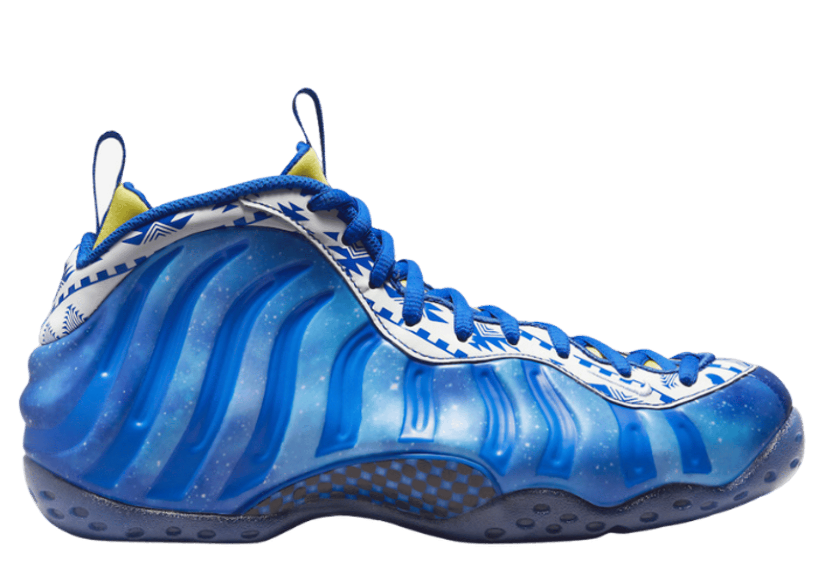 Pink blue and white foamposites best sale
