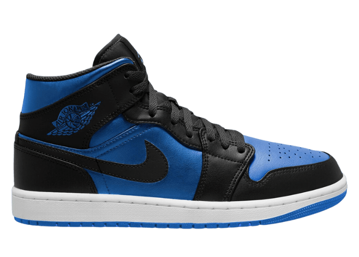 Air Jordan 1 Mid Black Royal Blue