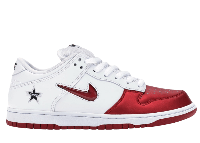 Nike SB Dunk Low Supreme Jewel Swoosh Red